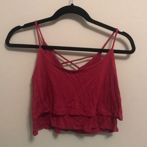 Pacsun layered crop top
